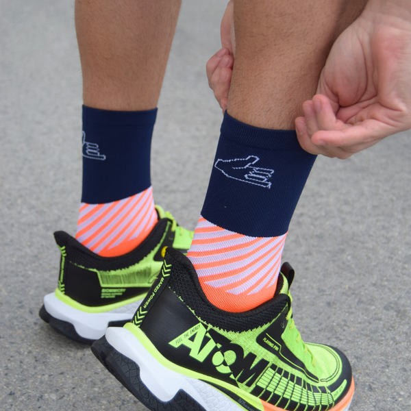 Calcetines Running Ultrarun Pro Fit Naranja Flúor