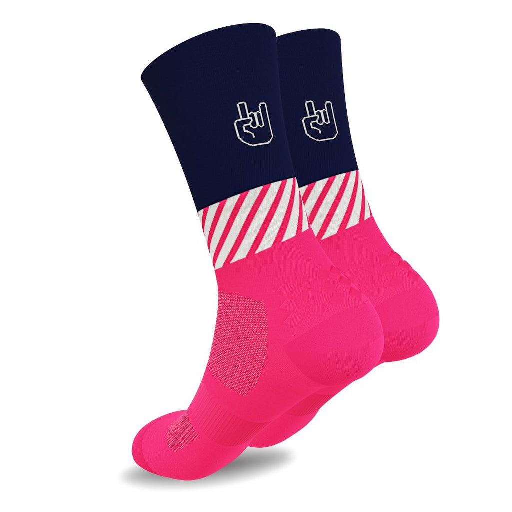 Calcetines Running Ultrarun Pro Fit Rosa Flúor