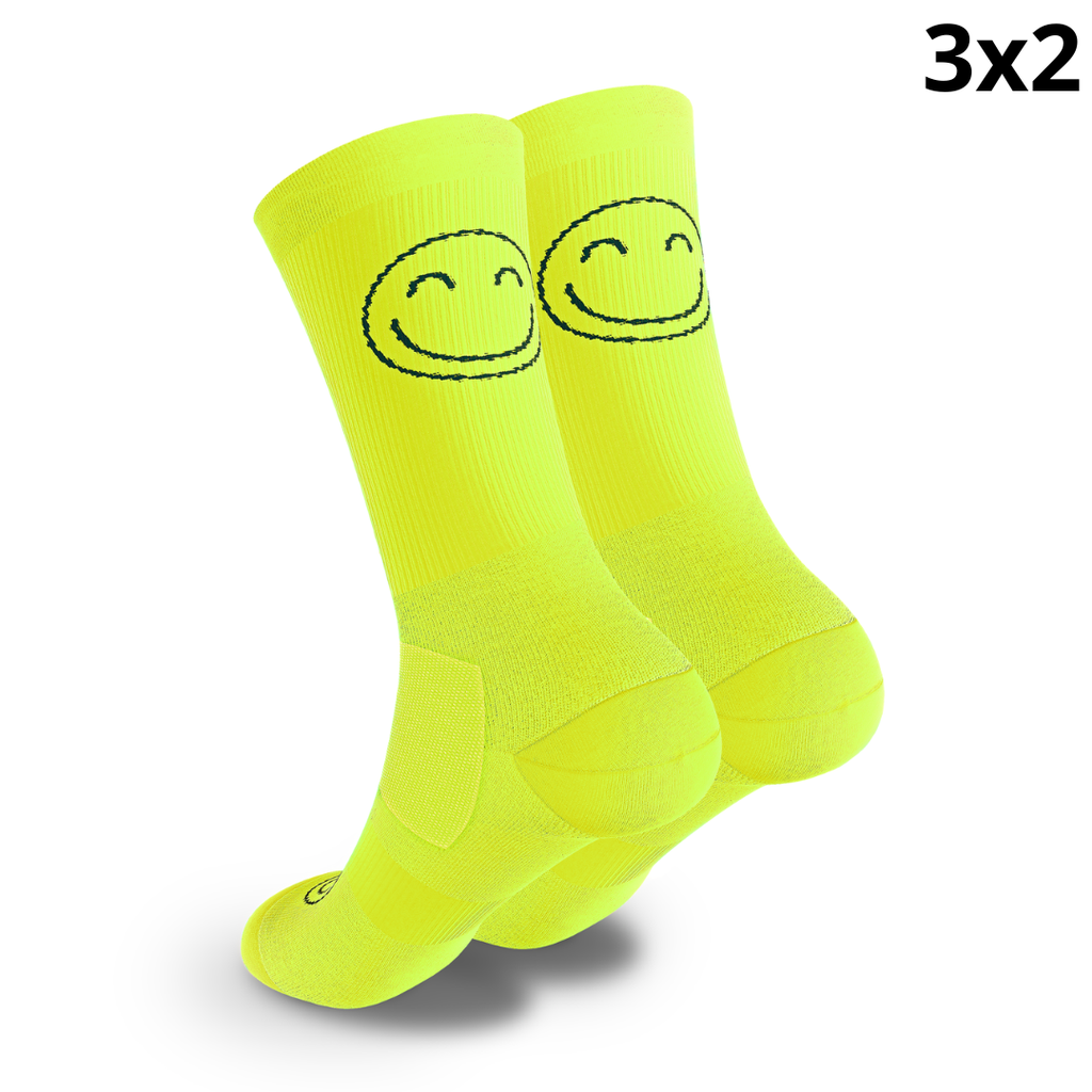 Calcetines Deportivos Happy Basics Flúor