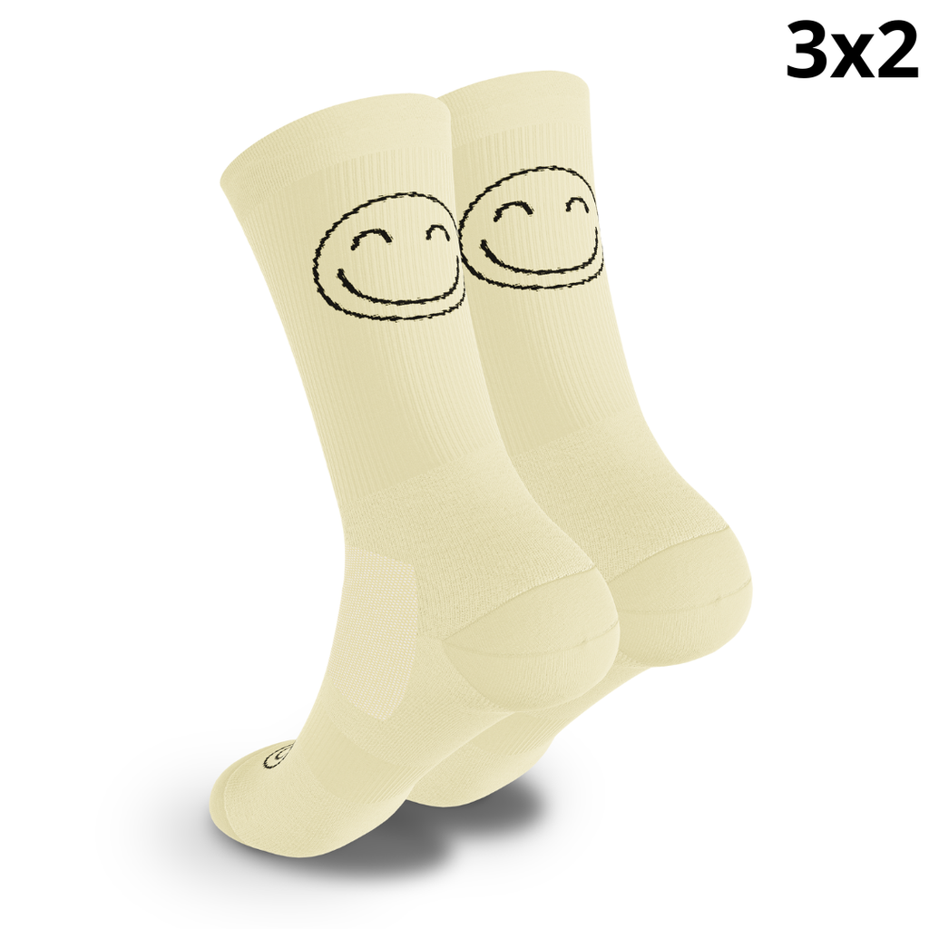 Calcetines Deportivos Happy Basics Yellow