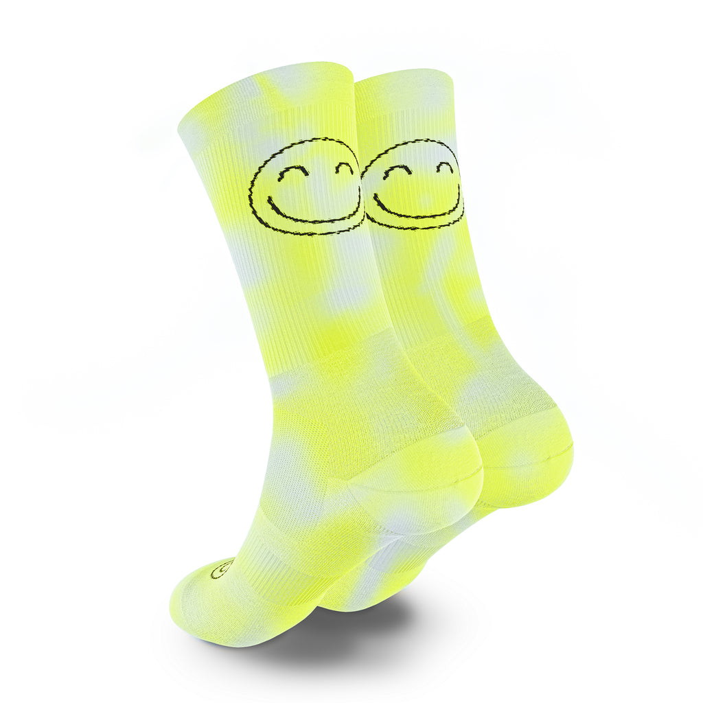 Calcetines Deportivos Happy Basics Tie Dye Lime