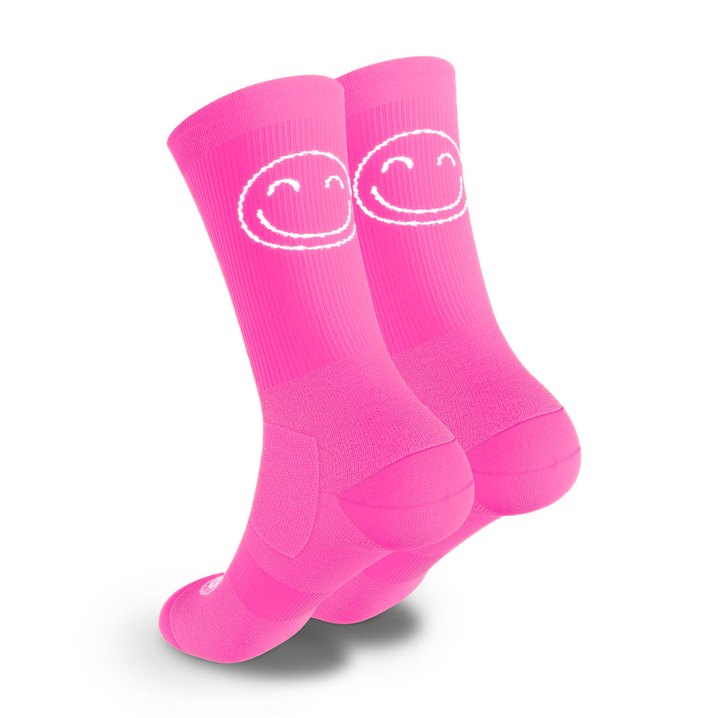 Calcetines Deportivos Happy Basics Rosa Flúor