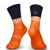 Running Socks Ultrarun Pro Fit Orange Fluorescent