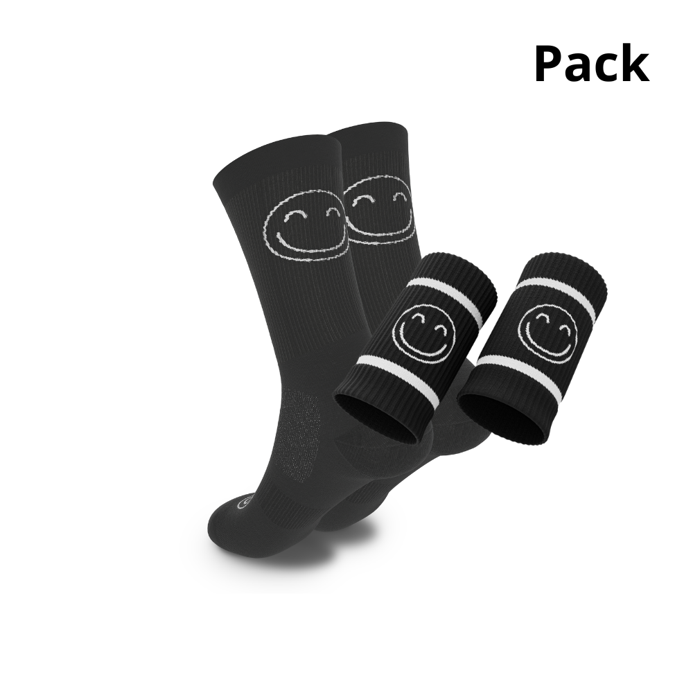 Pack Crossfit Calcetines + Muñequeras Basics Style (distintos opciones de color calcetín)