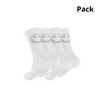 2x Sports Socks Happy Basics White