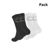 2x Sport Socks Happy Basics Black&White