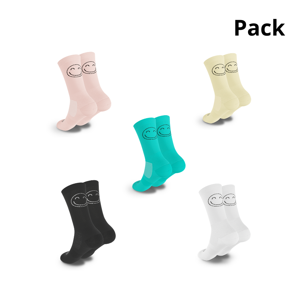 5x Happy Basics Sports Socks 