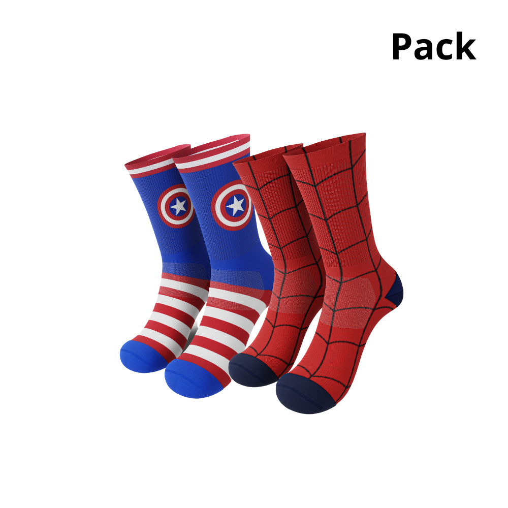 Pack 2x Sportsocken Ich bin ein Superheld