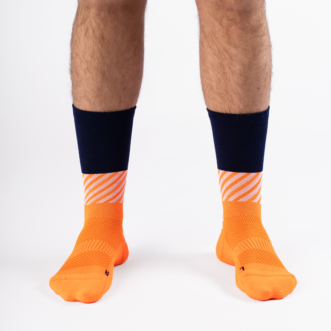 Calcetines Running Ultrarun Pro Fit Naranja Flúor