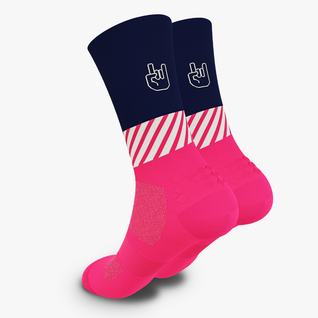 Calcetines Running Ultrarun Pro Fit Rosa Flúor – HappyTraining Socks